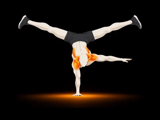 One-arm Handstand illustration