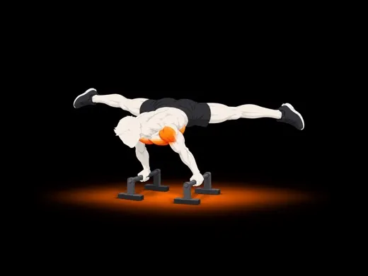 Straddle Planche illustration