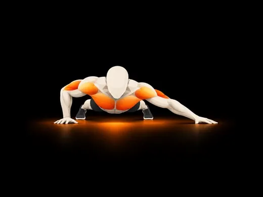 Archer Push-up illustration