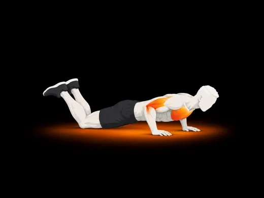 Knee Push-up illustration